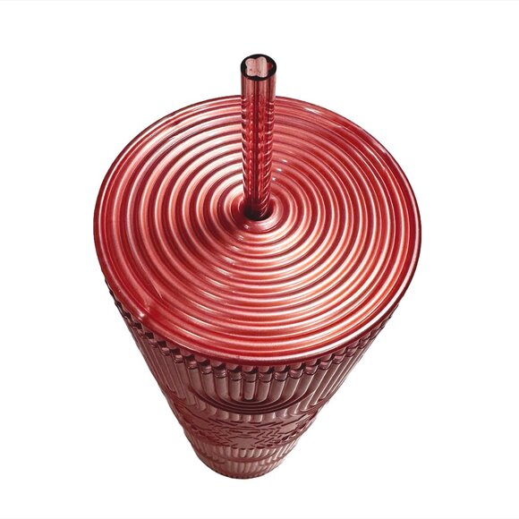 2022 STARBUCKS Venti Tumbler Cold Cup - 24oz - Pink Pearl Mermaid Scales - Picture 3 of 5